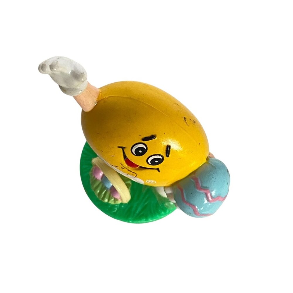 1992 M&M Yellow Easter Basket Eggs Candy Tube Topper 01D - Picture 6 of 8